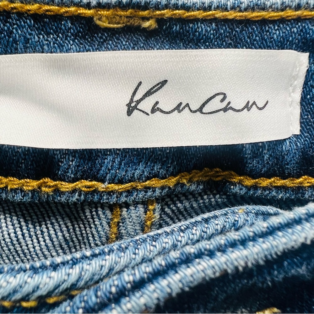 KanCan Mom High Rise Ripped Distressed Tapered Leg Denim Jeans Size 27/7 - Picture 5 of 8